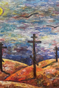 2 Faith-2. oil, canvas, 2017, 100100 cm